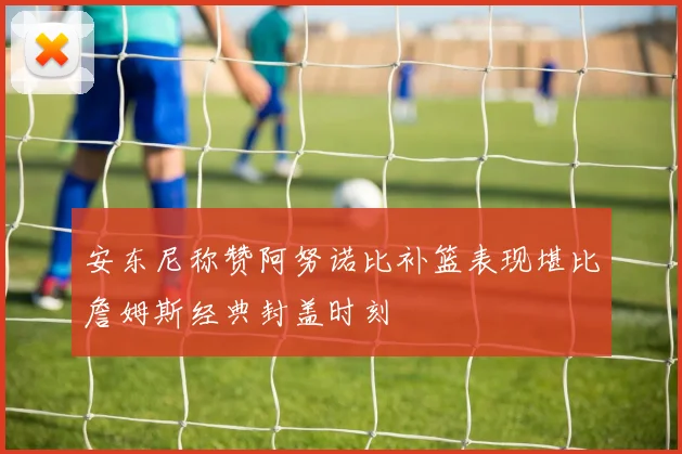 安东尼称赞阿努诺比补篮表现堪比詹姆斯经典封盖时刻